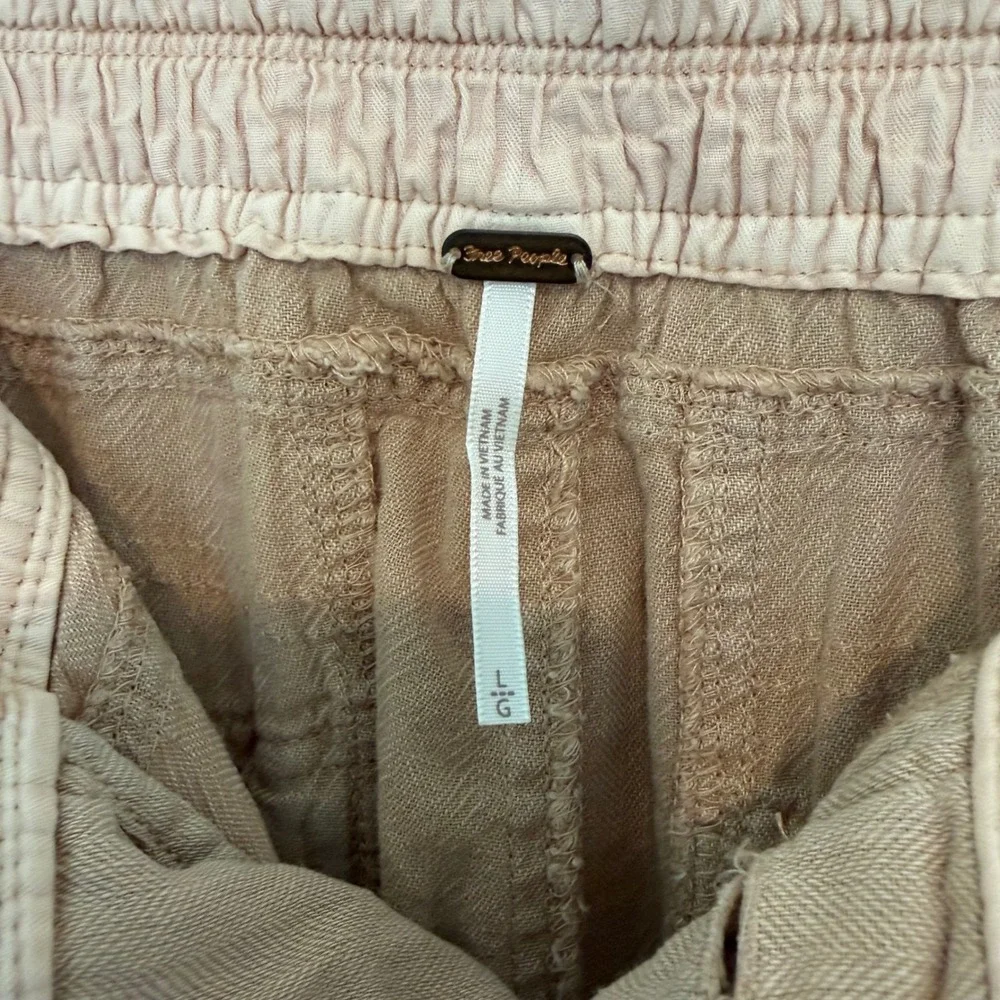 Free People Womens Big Hit Slouchy Pants‎ Utility Cargo Dusty Rose Tapered Large